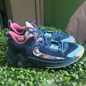 Nike Kids Blue and Pink Sneakers